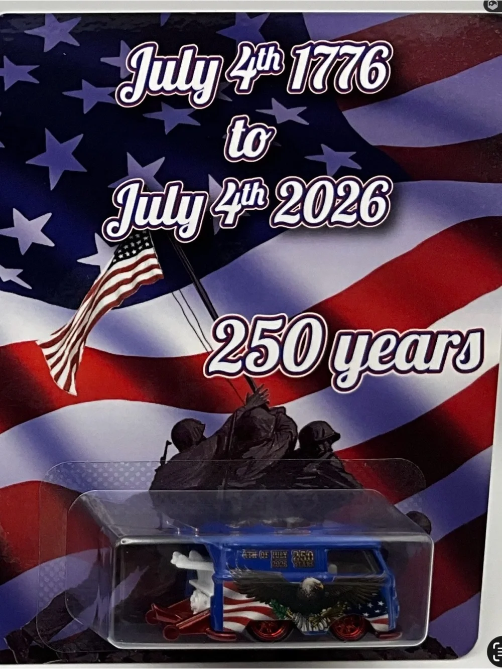 Blue Patriotic Collectible Kool Kombi - 250 Years Commemorative